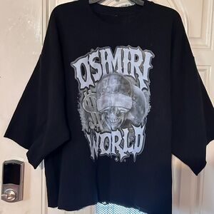 Black Graphic Oversized T-Shirt